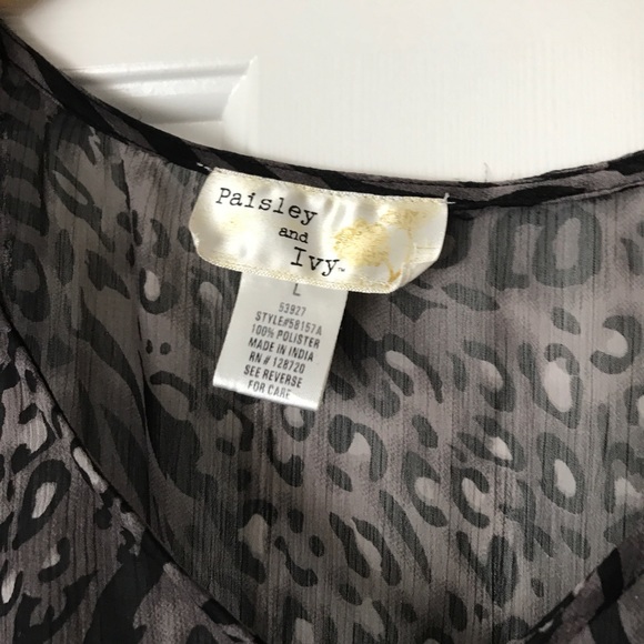 Animal print sheet tunic top - Picture 2 of 5